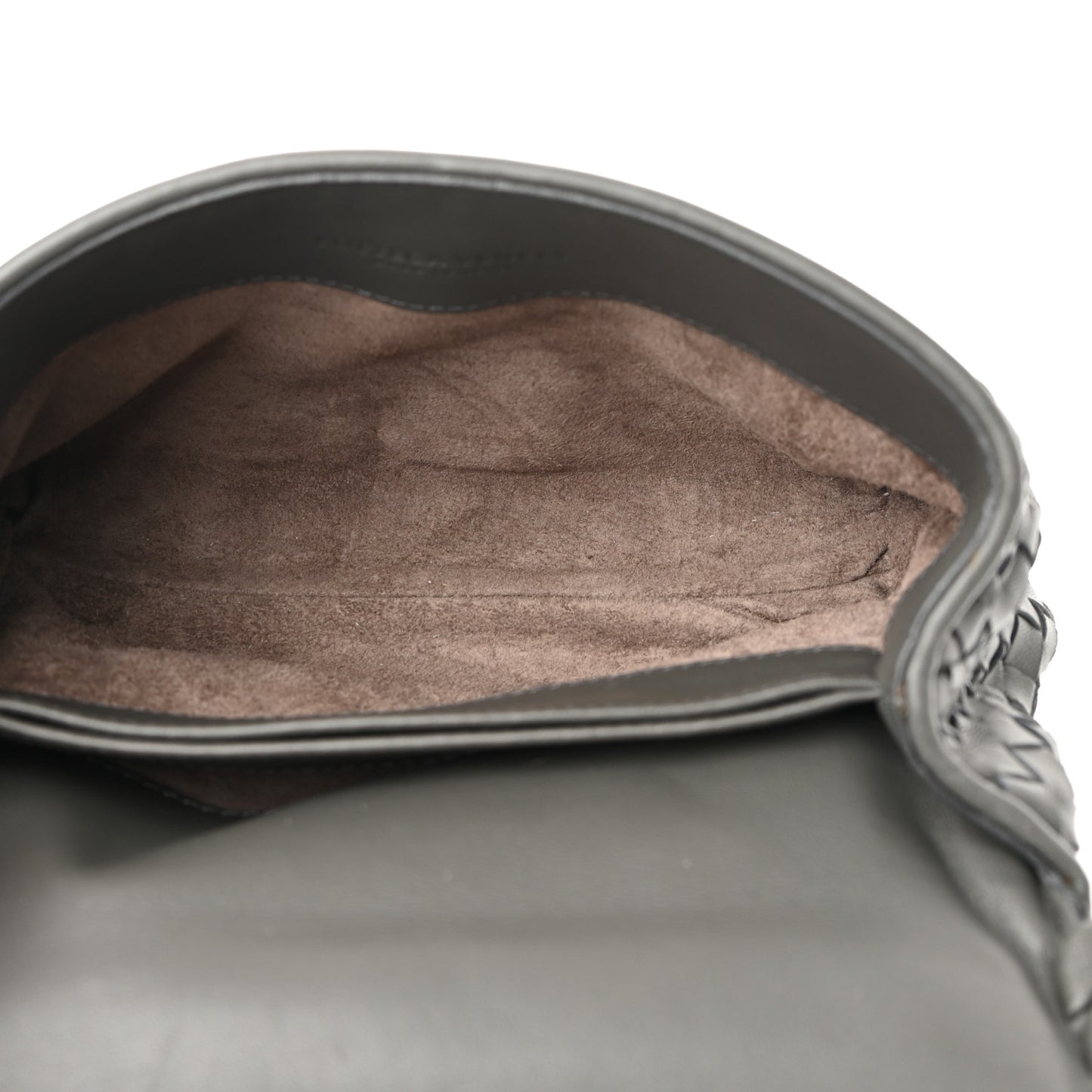 Nappa Intrecciato Baby Olimpia Shoulder Bag Steel