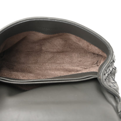 Bottega Veneta Nappa Intrecciato Baby Olimpia Shoulder Bag Steel 5 of 9