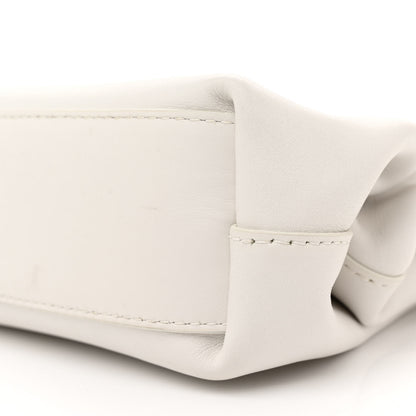 Bottega Veneta Calfskin Small The Point Triangle Bag Chalk 9 of 15