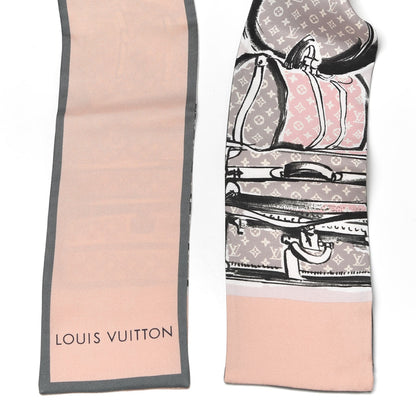 Louis Vuitton Silk Monogram Trunks Bandeau Rose Poudre 4 of 4