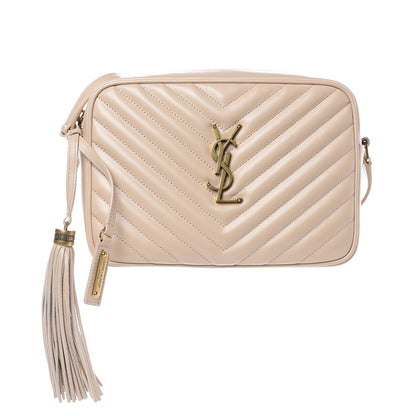 Saint Laurent Calfskin Matelasse Monogram Lou Camera Bag Nude Powder 1 of 9