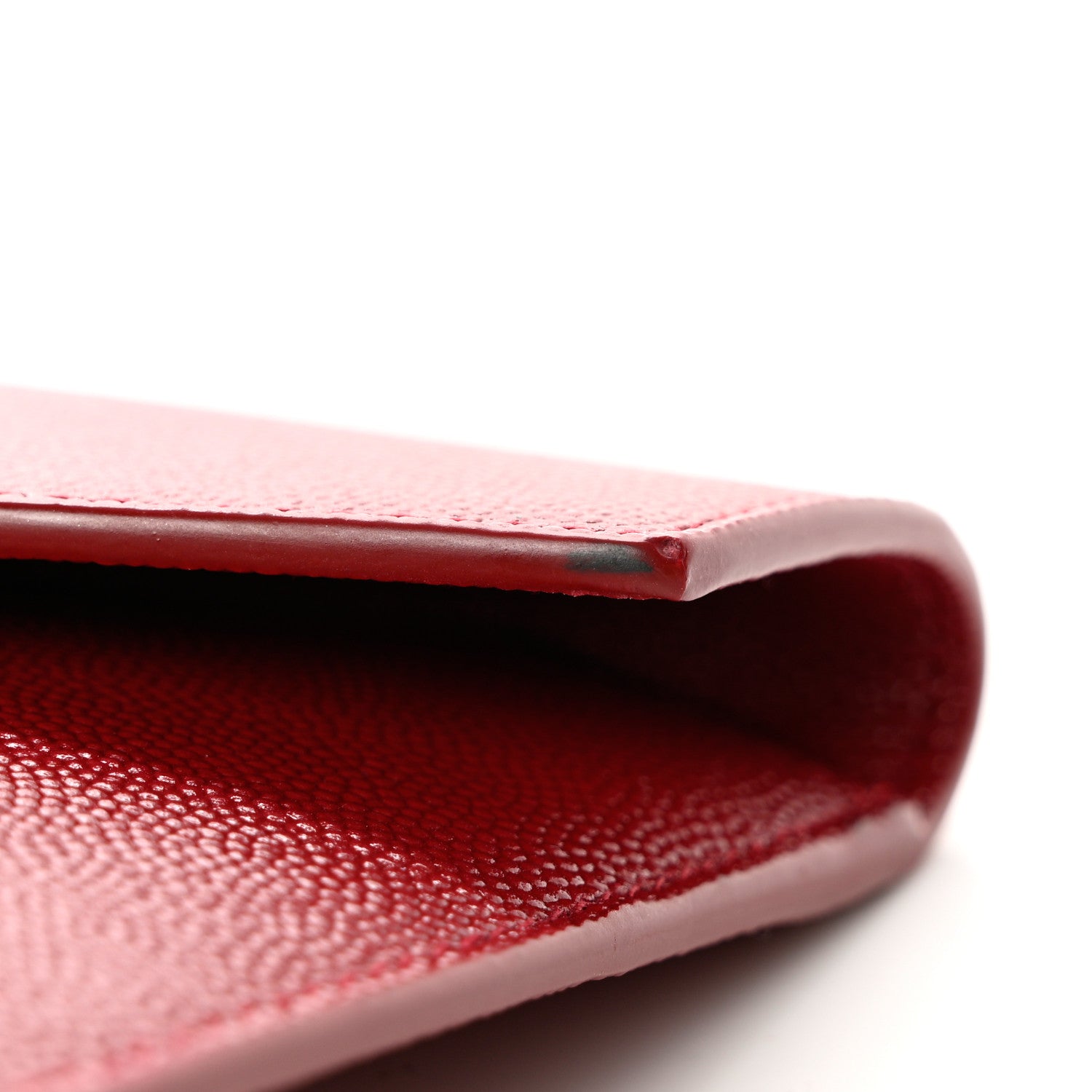 Saint Laurent Grain De Poudre Uptown Pouch Red 7 of 8
