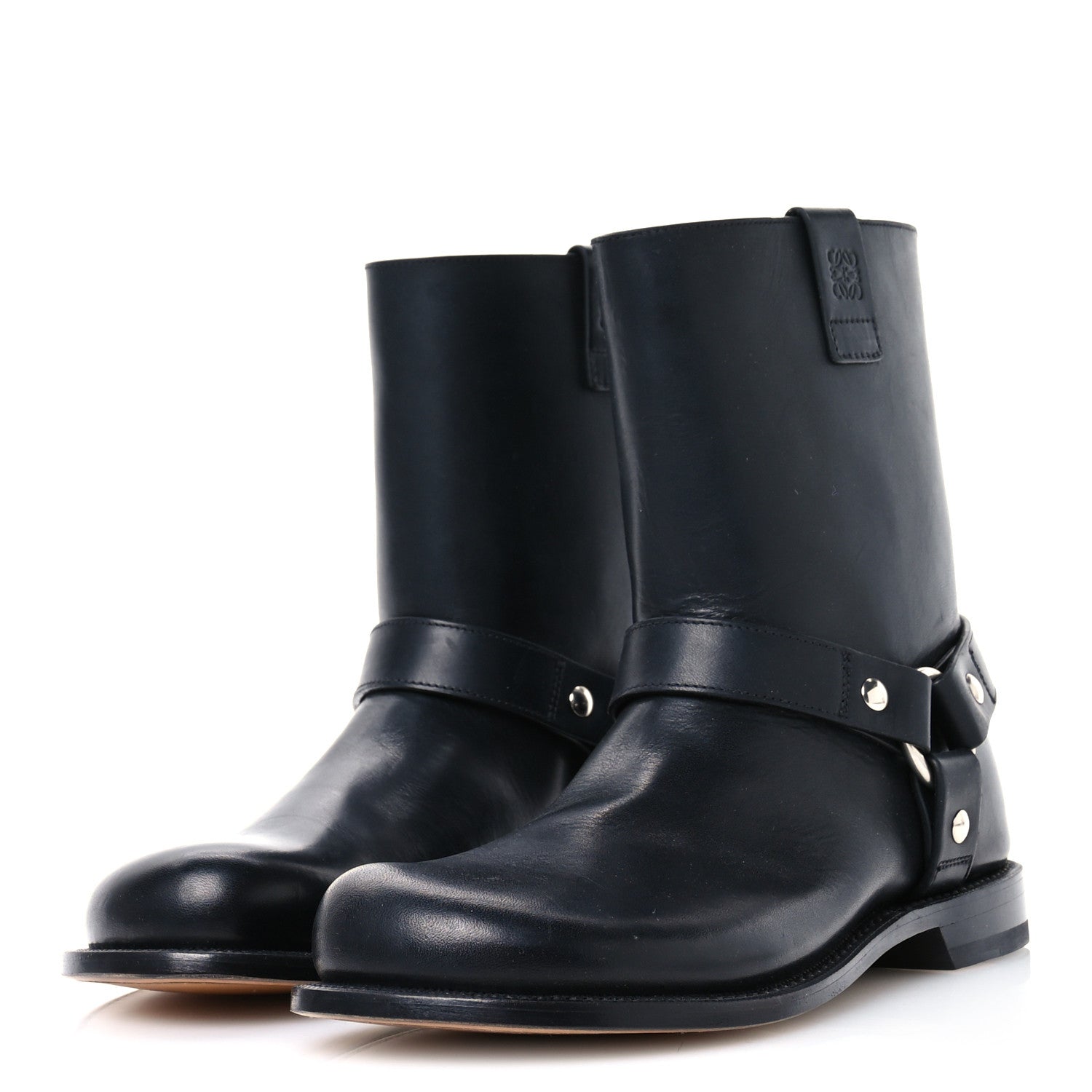 Loewe Calfskin Biker Boots 39 Black 4 of 8