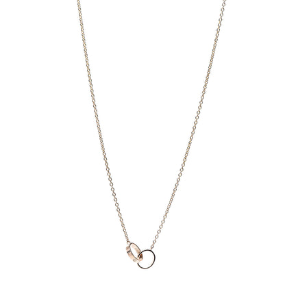 Cartier 18K Pink Gold Interlocking LOVE Necklace 1 of 8