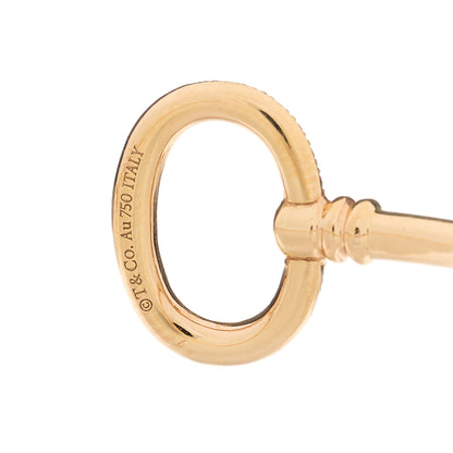 Tiffany 18K Rose Gold Diamond Keys Wire Bracelet 3 of 4