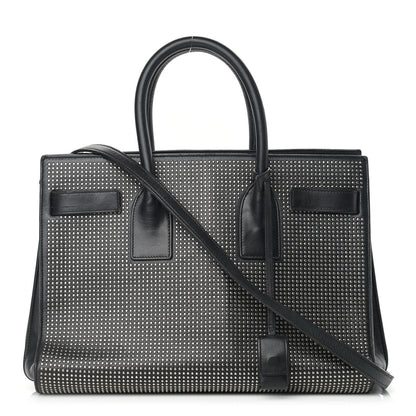 Saint Laurent Calfskin Studded Small Sac De Jour Black 1 of 19