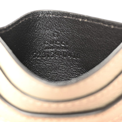 Gucci Dollar Calfskin GG Supreme Monogram GG Marmont Card Case Beige Mystic White Oatmeal 6 of 7