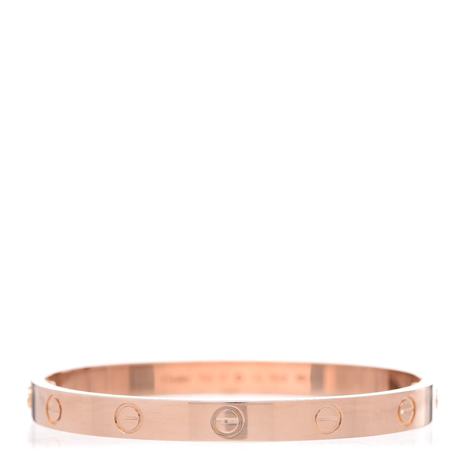 Cartier 18K Pink Gold LOVE Bracelet 17 1 of 6
