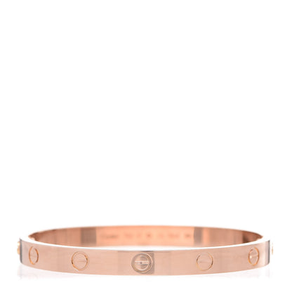 Cartier 18K Pink Gold LOVE Bracelet 17 1 of 6