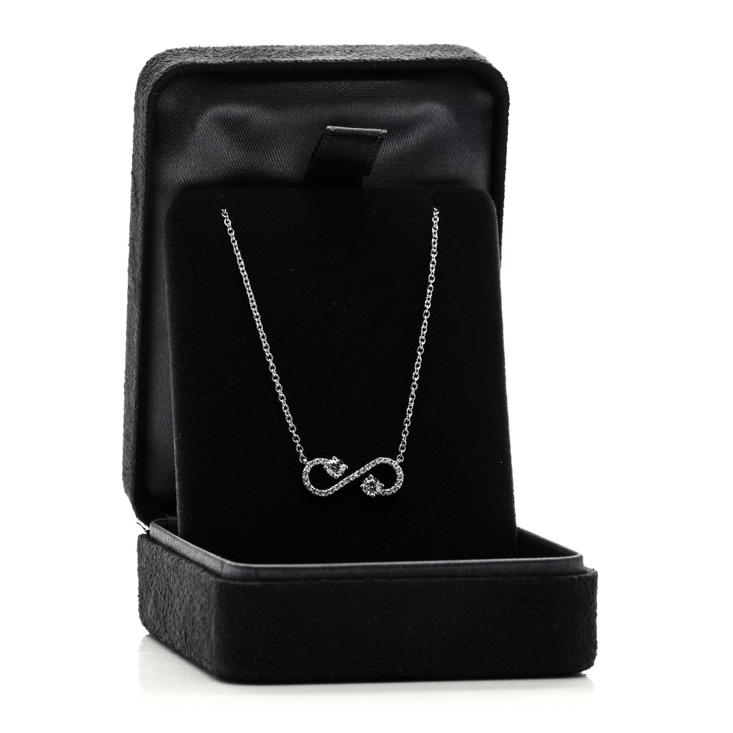 Tiffany Platinum Diamond Enchant Scroll Necklace 5 of 5