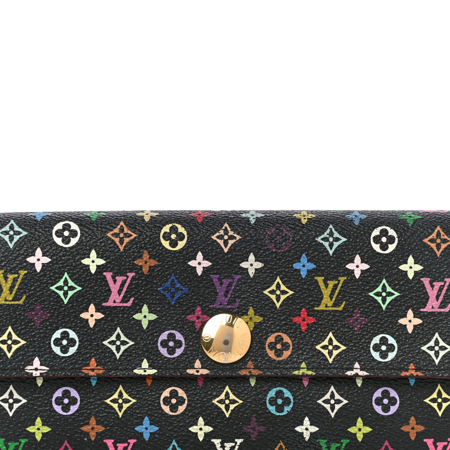 Louis Vuitton Monogram Multicolor Sarah Wallet Black Grenade 10 of 23