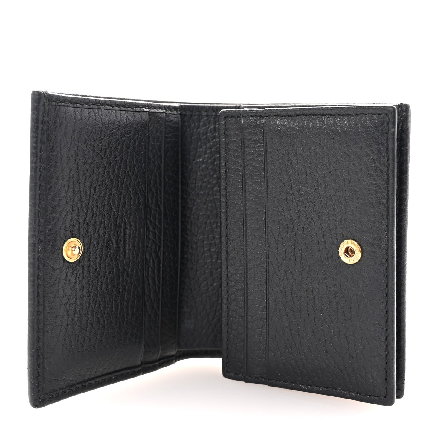 Dollar Calfskin GG Marmont Wallet Black Black