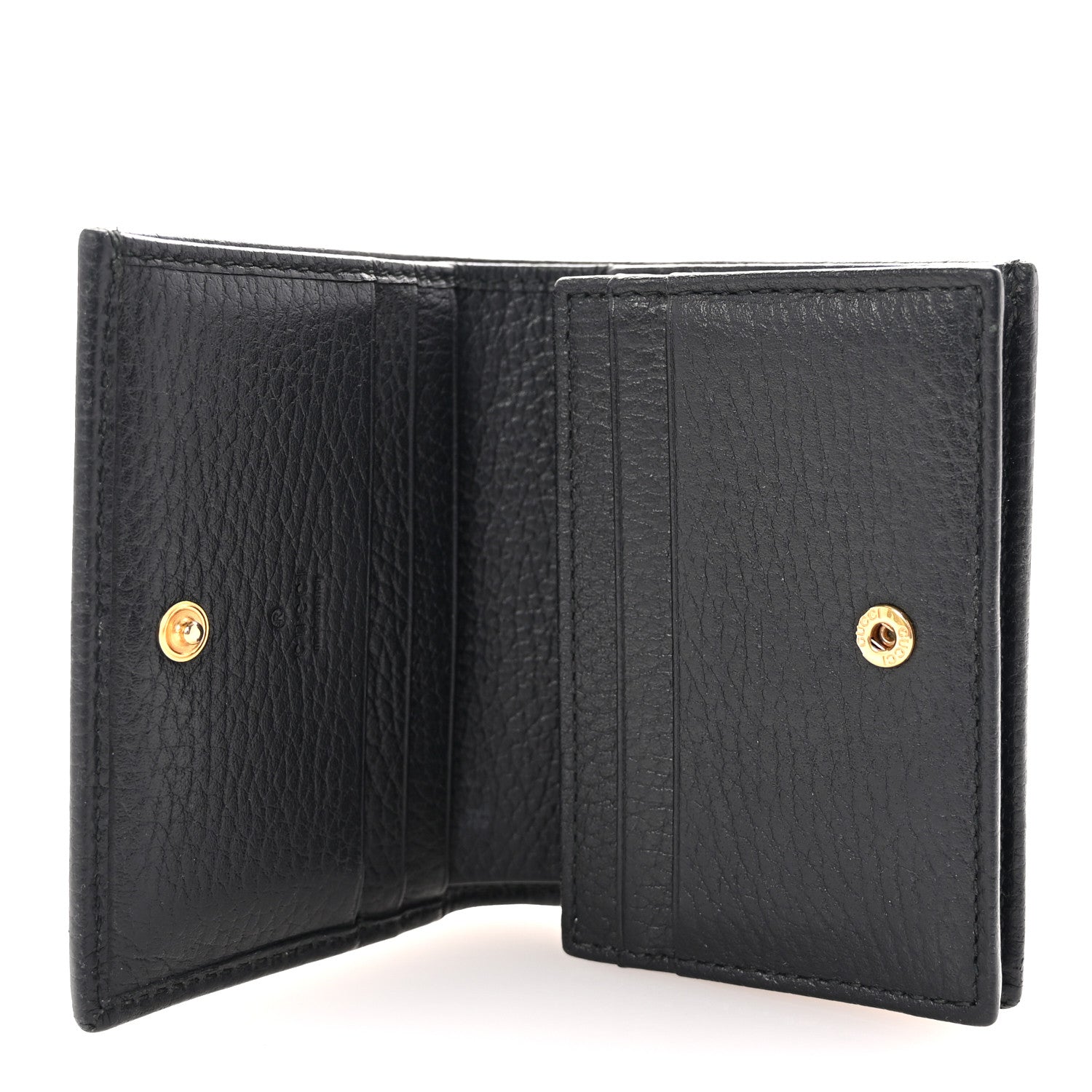 Gucci Dollar Calfskin GG Marmont Wallet Black Black 5 of 8