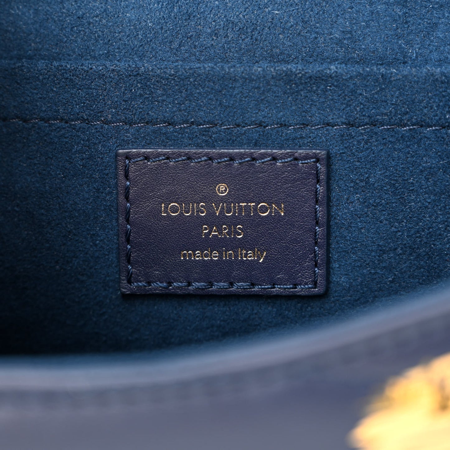 Calfskin Leopard Print New Wave Chain MM Navy