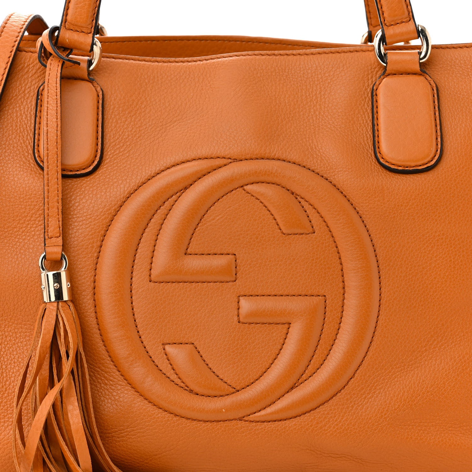 Gucci Cellarius Calfskin Medium Soho Working Tote Curcuma 9 of 16