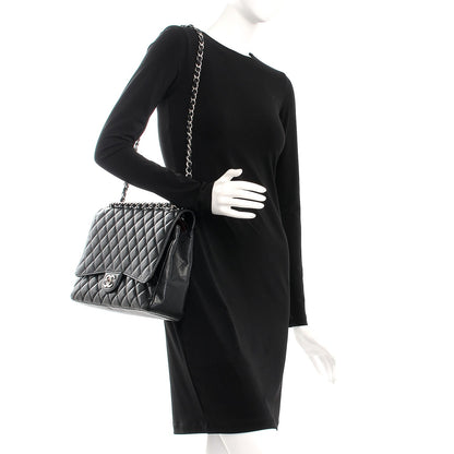 Chanel Caviar Quilted Maxi Double Flap Black 2 of 10