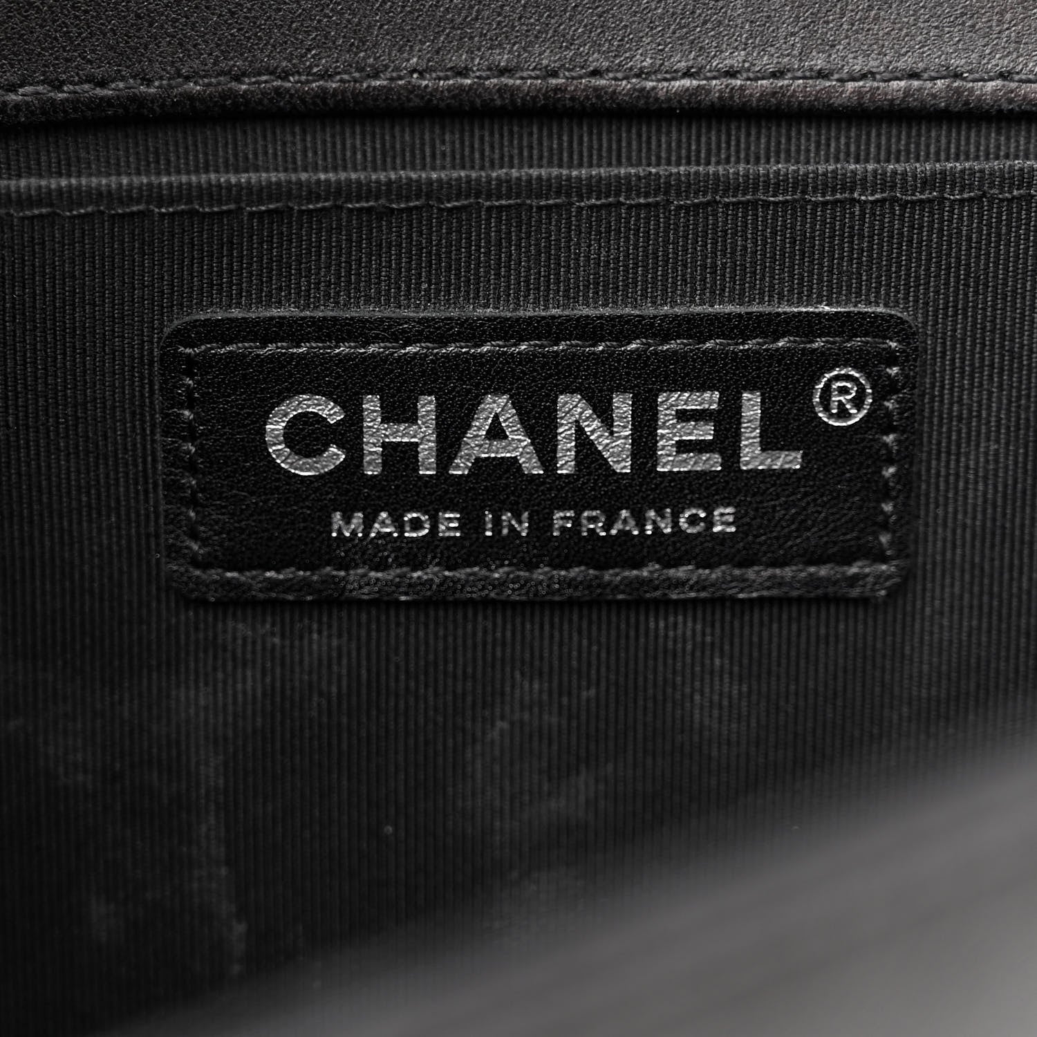 Chanel Lambskin Iridescent PVC Chevron Quilted Medium Boy Flap Black Silver 6 of 10