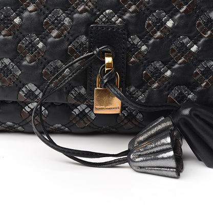 Marc Jacobs Calfskin Quilted Robert Jennifer Shoulder Bag Black Multicolor 9 of 9
