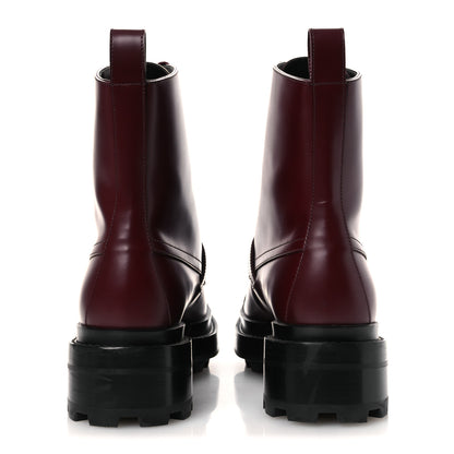 Hermes Glossed Calfskin Funk Ankle Boots 36.5 Rouge H 6 of 12
