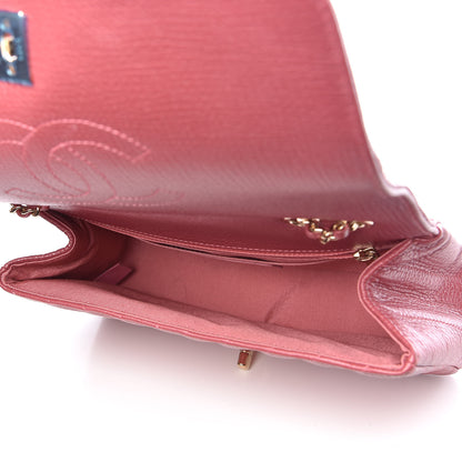 Chanel Calfskin Chevron Quilted Statement Flap Pink 6 of 9