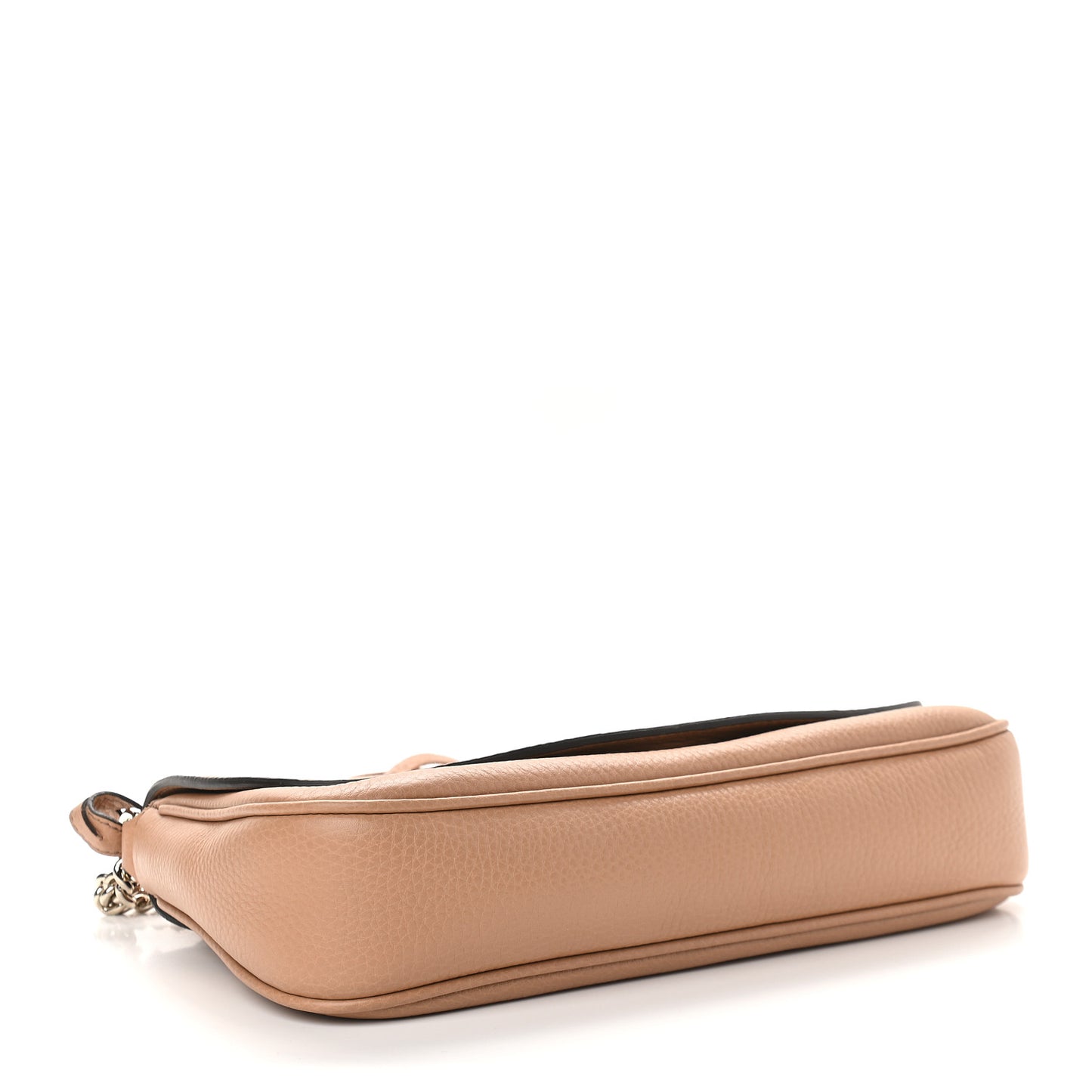 Pebbled Calfskin Medium Soho Flap Crossbody Camelia