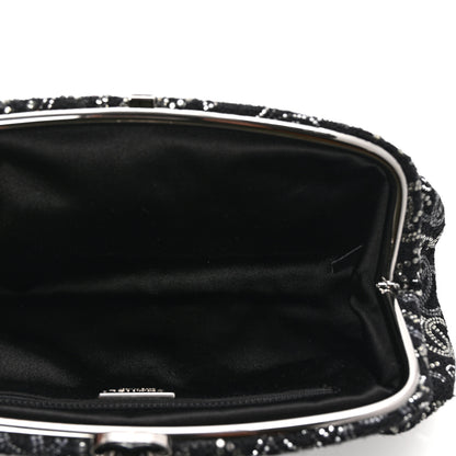 Chanel Tweed Strass Pudong Clutch Black 5 of 8