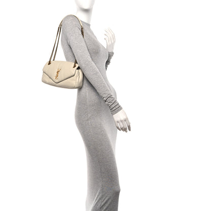 Saint Laurent Plunged Lambskin Calypso Blanc Vintage 2 of 10