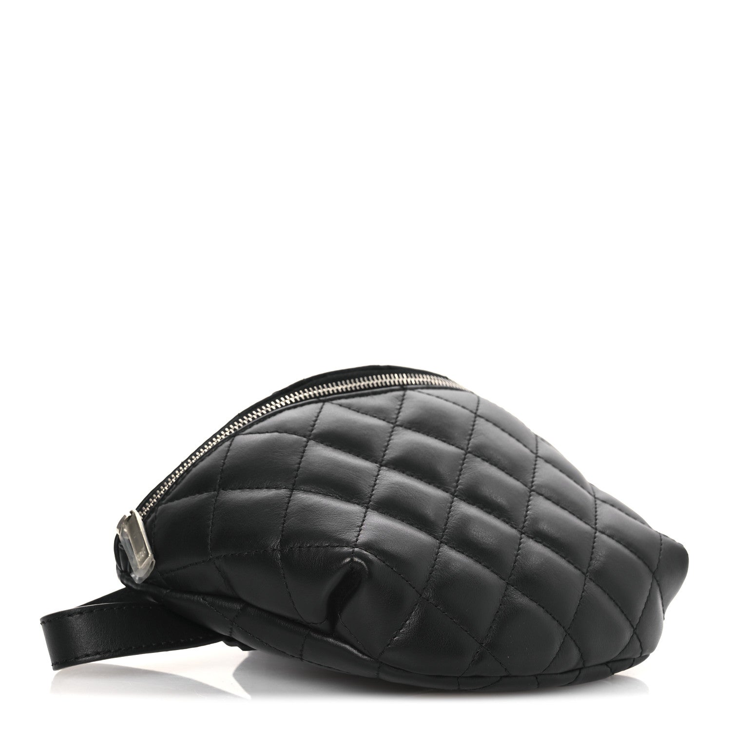 Chanel Calfskin Quilted Waist Belt Bag Black 4 of 11