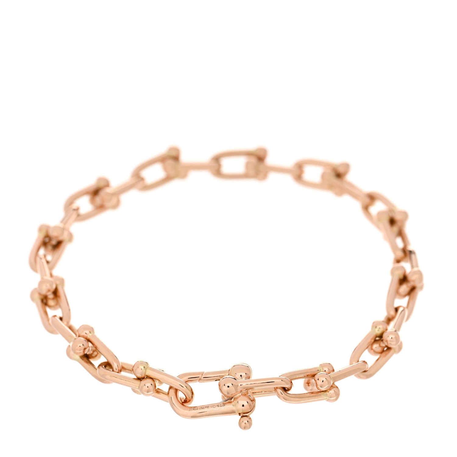 Tiffany 18K Rose Gold Medium HardWear Link Bracelet 2 of 3