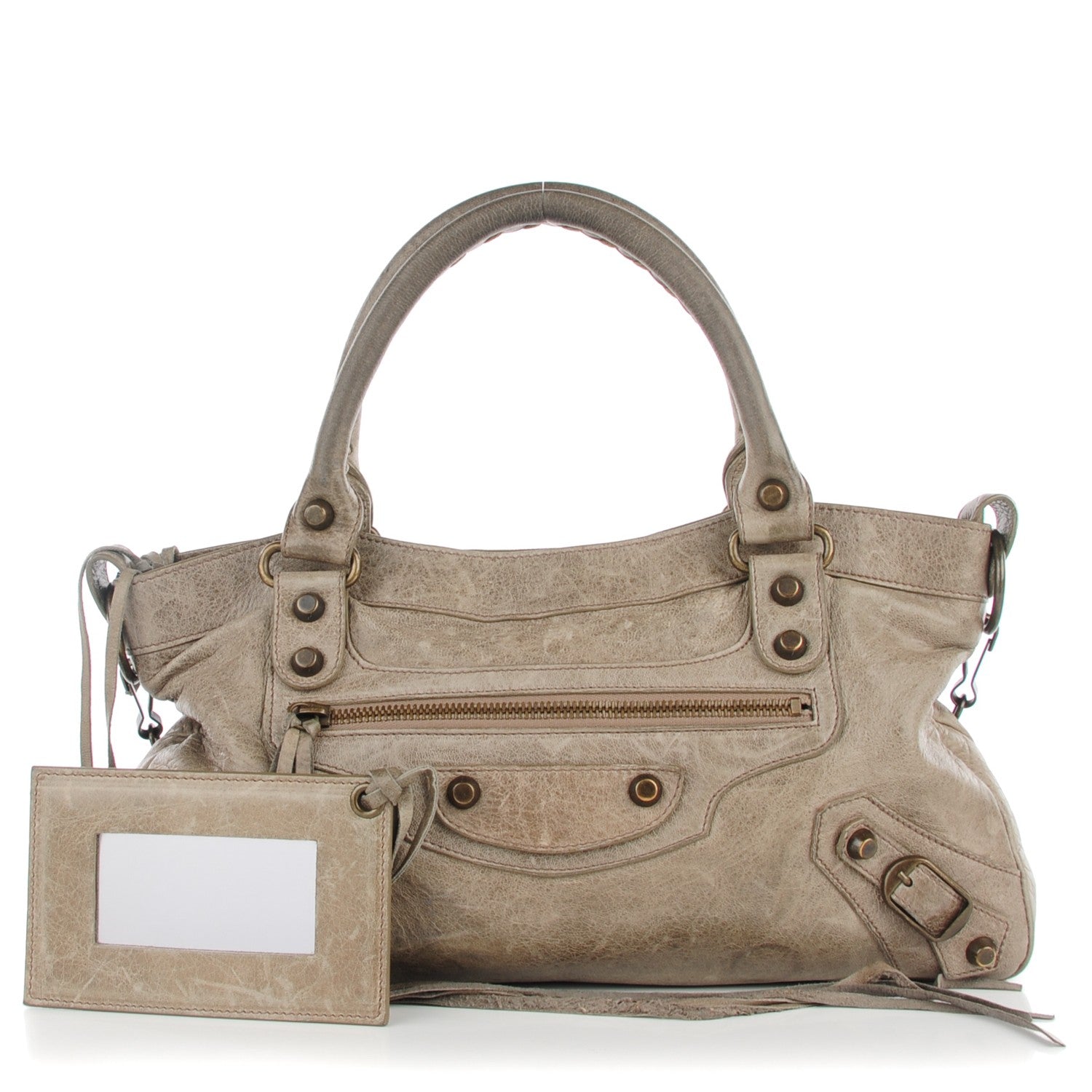 Balenciaga Chevre Classic Hardware First Taupe 1 of 7