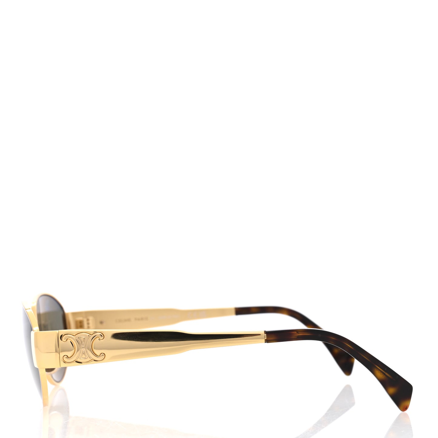 Metal Triomphe 01 Sunglasses CL40235U Gold Green