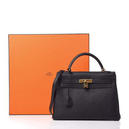 Hermes Fjord Kelly Retourne 32 Indigo 11 of 11