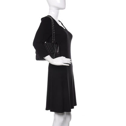 Chanel Lambskin Quilted Medium Double Flap Black 2 of 10