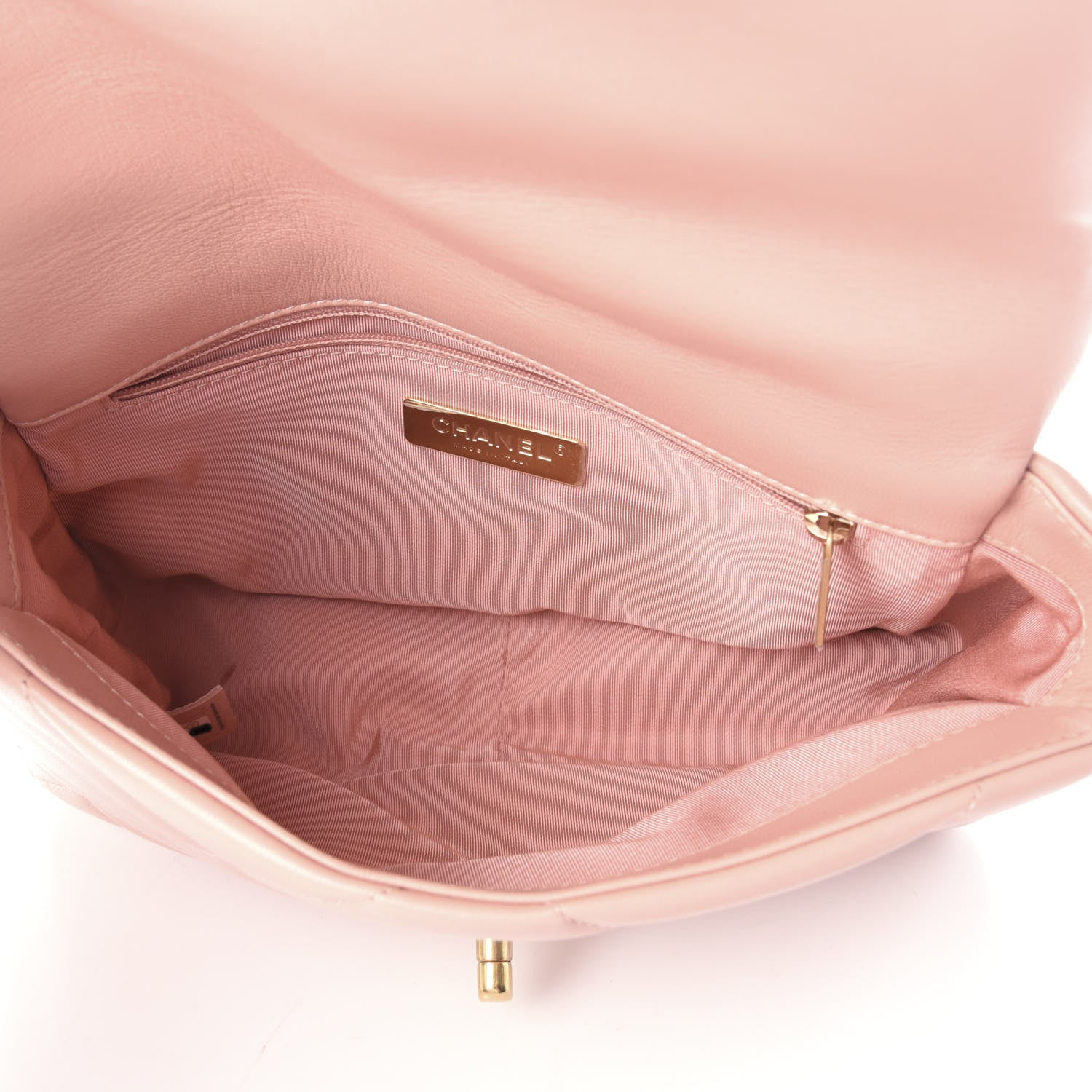 Chanel Goatskin Quilted Medium 19 Flap Light Pink 4 of 9