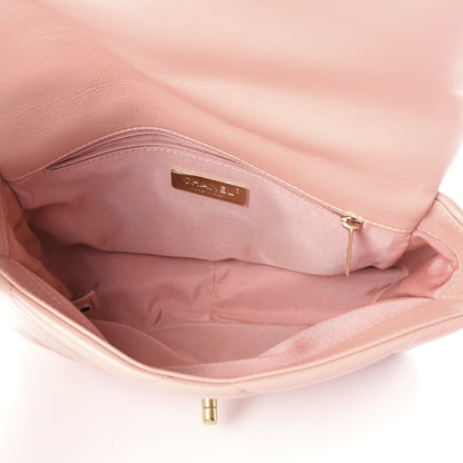 Chanel Goatskin Quilted Medium 19 Flap Light Pink 4 of 9