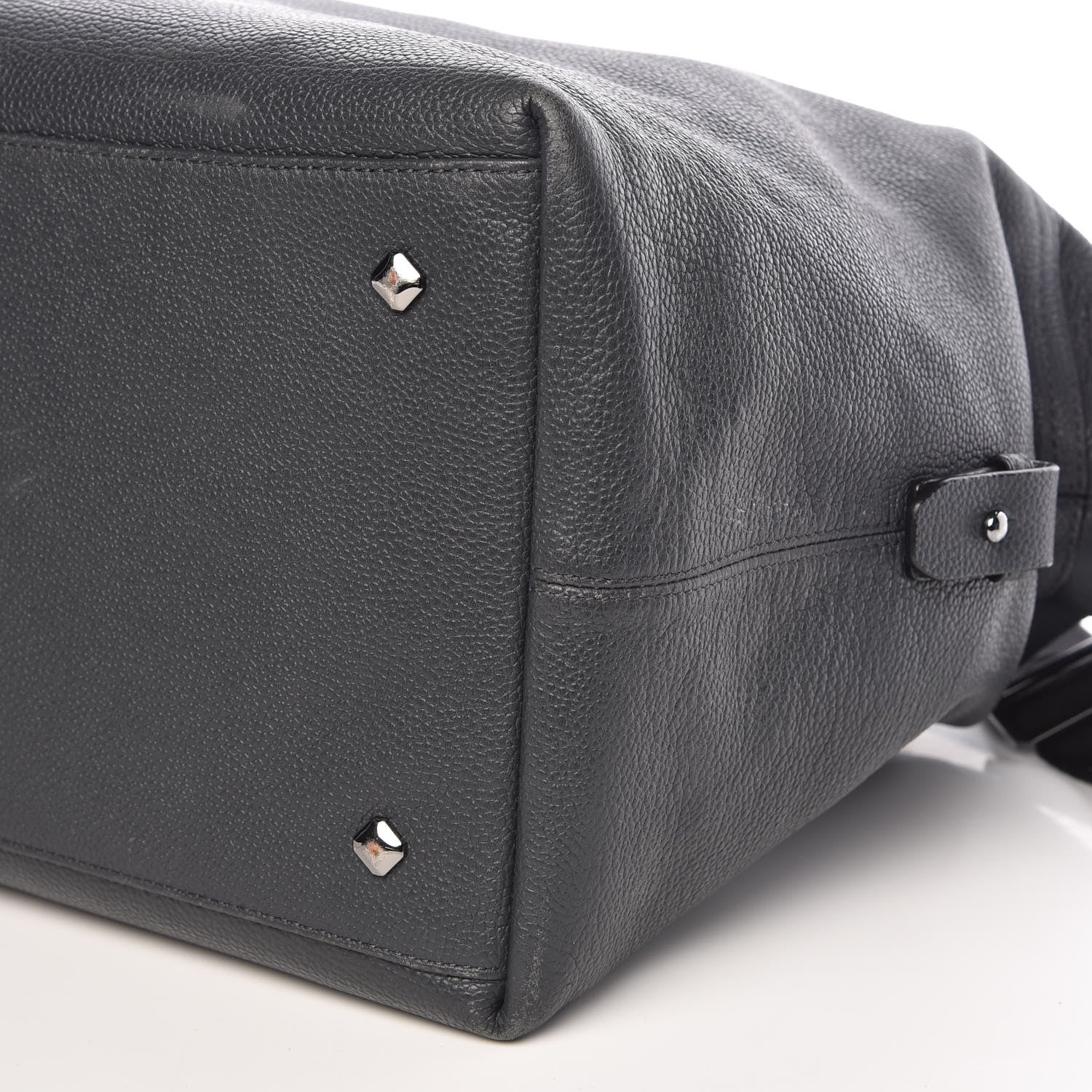 MCM Calfskin Weekender Bag Phantom Grey 14 of 19