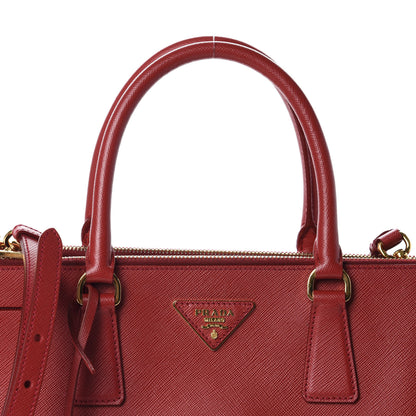 Prada Saffiano Medium Galleria Double Zip Tote Fuoco 12 of 13
