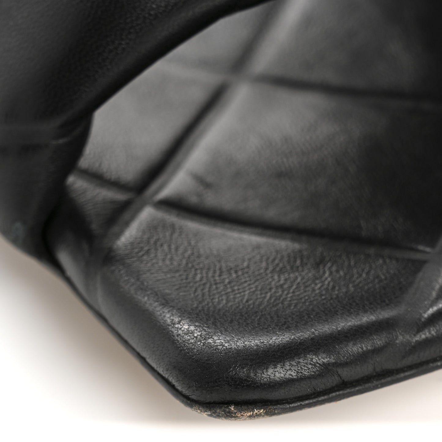 Nappa Quilted Rubber Lido Flat Sandals 40 Black