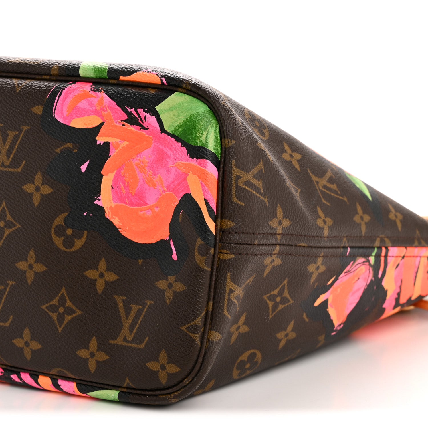 Louis Vuitton Monogram Roses Neverfull MM 9 of 13
