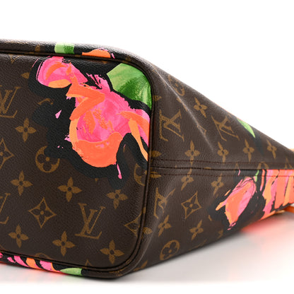 Louis Vuitton Monogram Roses Neverfull MM 9 of 13