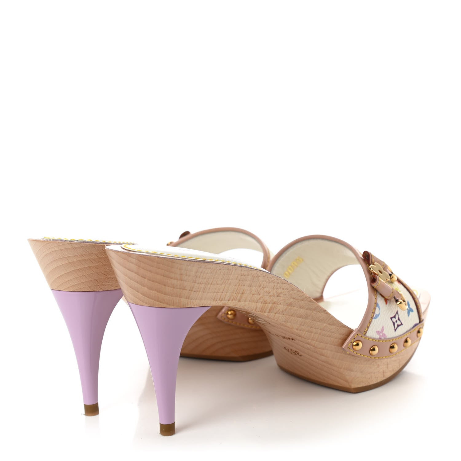 Louis Vuitton Monogram Multicolor Sandal Mule 35.5 White 4 of 8