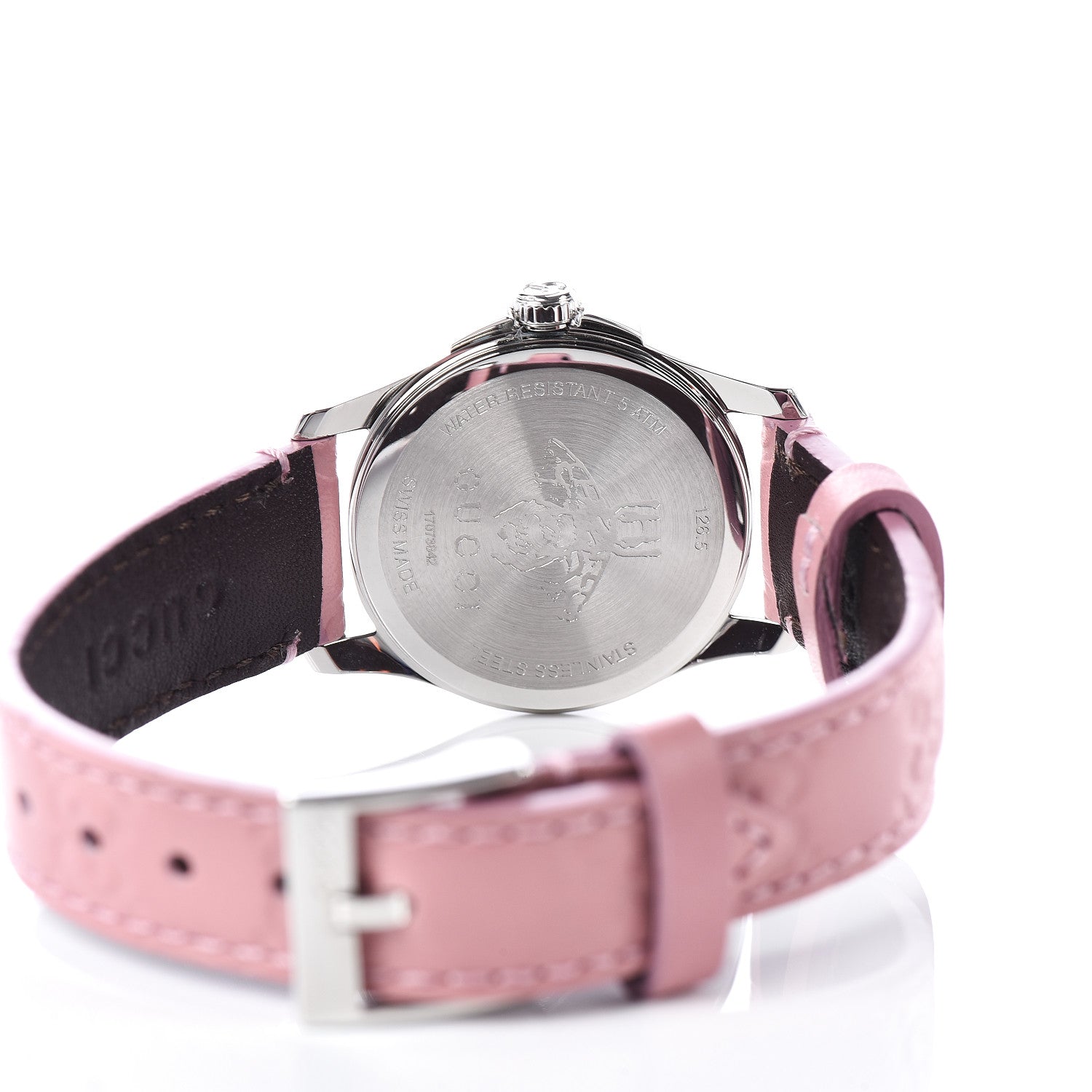 Gucci Stainless Steel Calfskin 27mm G-Timeless Quartz Watch Pink 5 of 8