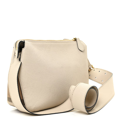 Burberry Soft Grain Calfskin House Check Small Helmsley Crossbody Limestone 3 of 22