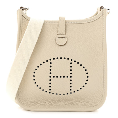 Hermes Taurillon Clemence Evelyne TPM Craie 1 of 11