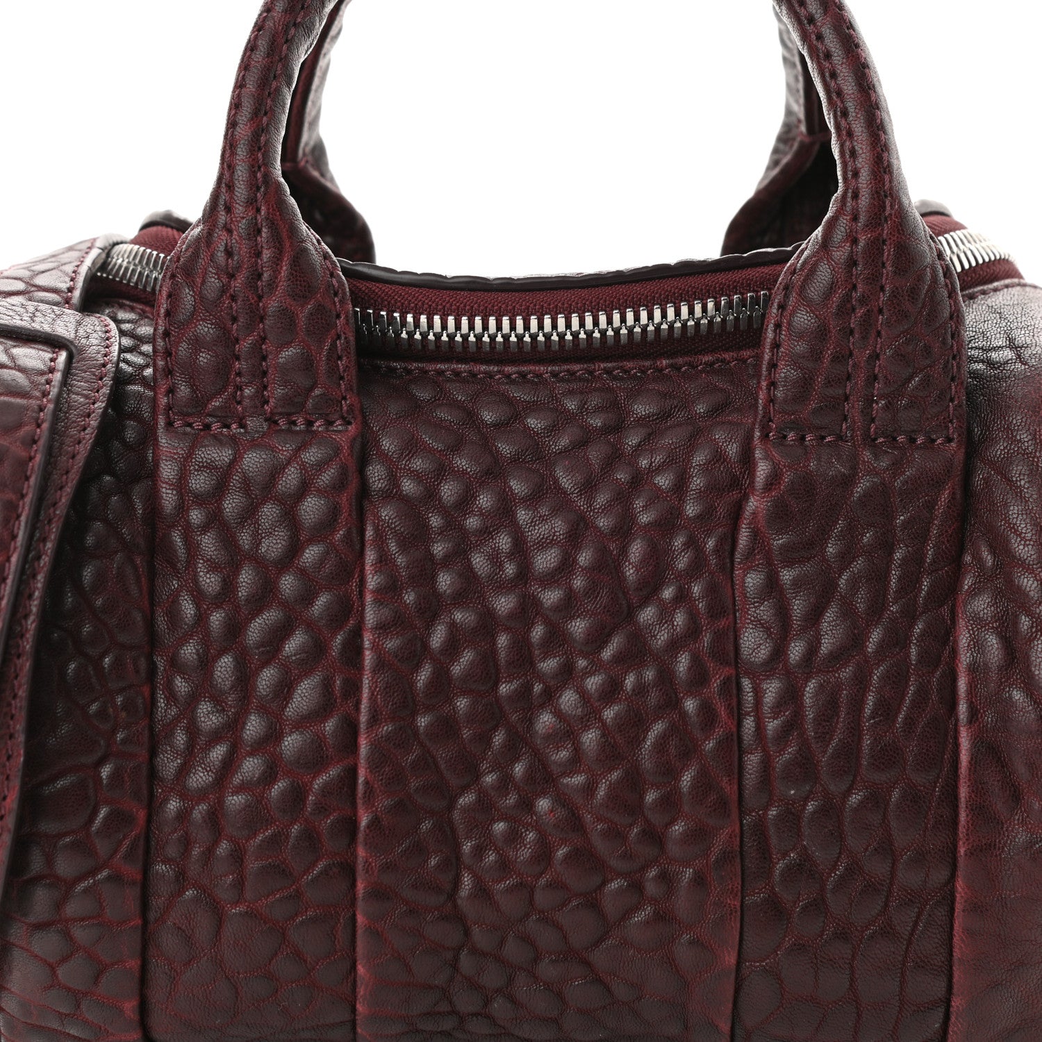 Alexander Wang Pebbled Lambskin Mini Rockie Beet Rhodium Hardware 9 of 9