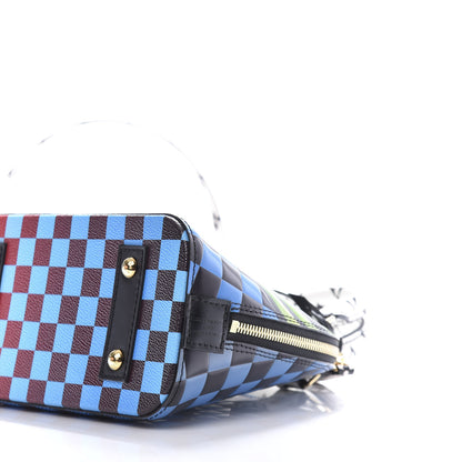 Louis Vuitton Epi Damier Race Alma BB Blue Vert 7 of 9