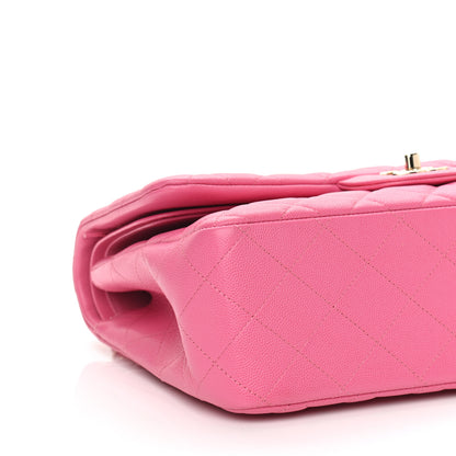 Chanel Caviar Quilted Jumbo Double Flap Pink 9 of 11