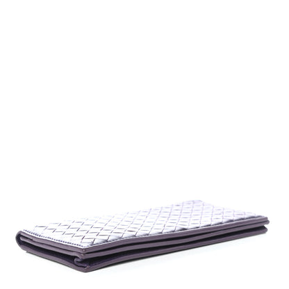 Bottega Veneta Nappa Intrecciato Long Bi-Fold Wallet Purple 3 of 4