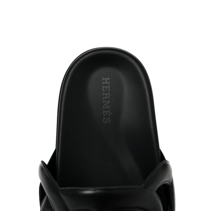 Hermes Nappa Extra Sandals 37.5 Black 13 of 18