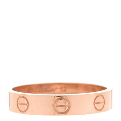 Cartier 18K Pink Gold 3.5mm LOVE Wedding Band Ring 52 6 1 of 5